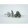 Pendientes triple botón charro en plata TRIPLE/0 | 7,38 € | Joyería Flores