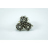 Pendientes triple botón charro en plata TRIPLE/0 | 7,38 € | Joyería Flores