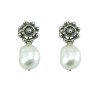 Pendientes Botón Charro con Perla en Plata 0/PERLA | 6,88 € | Joyería Flores