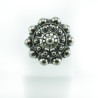 Anillo Botón Charro en Plata BC010-N | 33,12 € | Joyería Flores