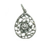 Colgante lagrima botón charro plata TF-62 | 8,62 € | Joyería Flores