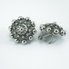 Pendientes botón charro en plata 008/OMEGA | 26,13 € | Joyería Flores