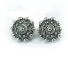 Pendientes botón charro en plata 008/OMEGA | 26,13 € | Joyería Flores