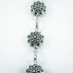 Pulsera botón charro en plata de ley 004D/P8S | 44,38 € | Joyería Flores
