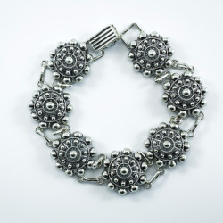 Pulsera botón charro en plata de ley 008-P7D | 76,88 € | Joyería Flores