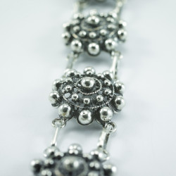 Pulsera Botón Charro en Plata de Ley 009-P7D | 100,63 € | Joyería Flores