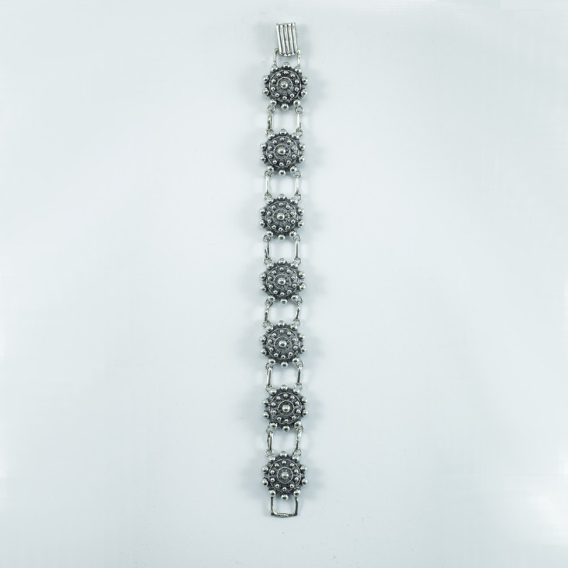 Pulsera Botón Charro en Plata de Ley 009-P7D | 100,63 € | Joyería Flores Pulsera Botón Charro en Plata de Ley 009-P7D | 100,63 € | Joyería Flores