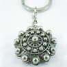Llavero Botón Charro Forrado Plata de Ley 012/311 | 79,38 € | Joyería Flores