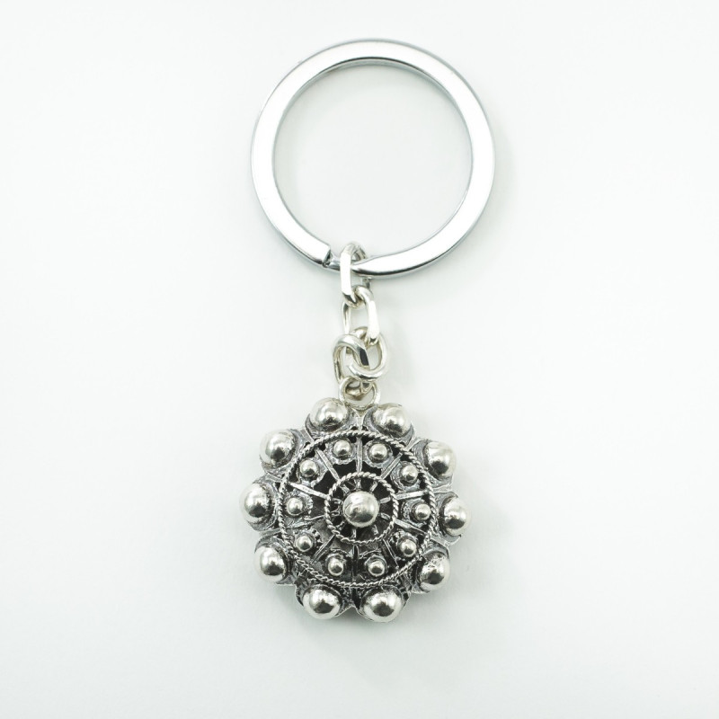Llavero Botón Charro Forrado en Plata de Ley 010N/F | 55,63 € | Joyería Flores Llavero Botón Charro Forrado en Plata de Ley 010N/F | 55,63 € | Joyería Flores