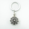 Llavero Botón Charro Forrado en Plata de Ley 010N/F | 55,63 € | Joyería Flores
