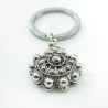 Llavero Botón Charro Forrado en Plata de Ley 010N/F | 55,63 € | Joyería Flores