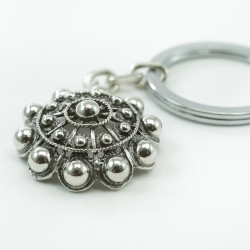 Llavero Botón Charro en Plata de Ley 010N | 33,63 € | Joyería Flores