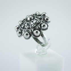 Anillo Botón Charro en Plata de ley BC009/S | 28,13 € | Joyería Flores