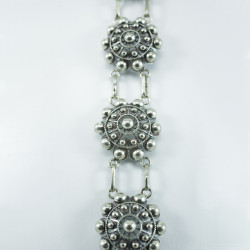 Pulsera Botón Charro en Plata de ley 009-P6D | 85,63 € | Joyería Flores