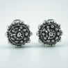 Pendientes Botón Charro en Plata de ley 009/OMEGA | 40,63 € | Joyería Flores