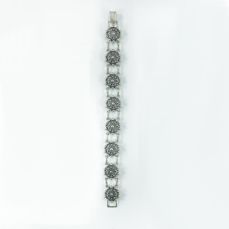 Pulsera Botón Charro en Plata de ley 008-N-P8D | 87,38 € | Joyería Flores Pulsera Botón Charro en Plata de ley 008-N-P8D | 87,38 € | Joyería Flores