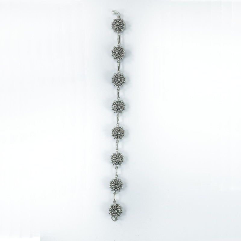 Pulsera Botón Charro en Plata de ley 006D-P8S | 97,38 € | Joyería Flores Pulsera Botón Charro en Plata de ley 006D-P8S | 97,38 € | Joyería Flores