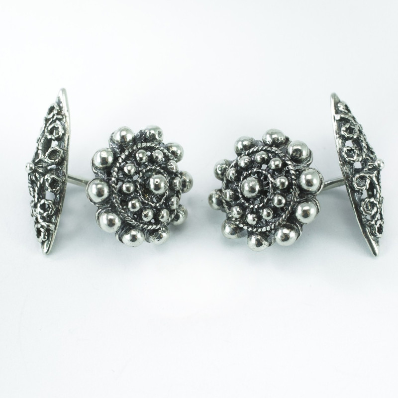 Gemelos Botón Charro en Plata de ley 006 | 32,38 € | Joyería Flores