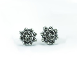 Pendientes Botón Charro en Plata de ley 002 | 7,38 € | Joyería Flores