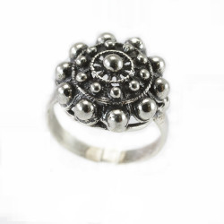 Anillo Botón Charro en Plata de ley BC008-N | BC008-N | 22,37 € | Botón Charro