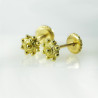 Pendientes botón charro Oro de ley 311-4 | 138,63 € | Joyería Flores