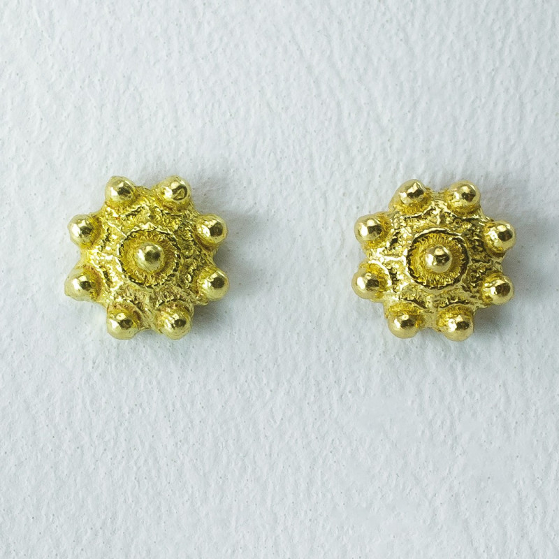 Pendientes botón charro Oro de ley 311-6 | 223,13 € | Joyería Flores Pendientes botón charro Oro de ley 311-6 | 223,13 € | Joyería Flores
