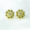 Pendientes botón charro Oro de ley 311-10 | 874,88 € | Joyería Flores
