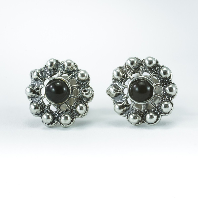 Pendientes botón charro Negra Plata F79/NEGRO | 9,88 € | Joyería Flores Pendientes botón charro Negra Plata F79/NEGRO | 9,88 € | Joyería Flores
