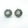 Pendientes perla botón charro plata F79/PERLA | 9,88 € | Joyería Flores