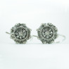 Pendientes bola Botón charro plata de ley HPB/2 | 16,88 € | Joyería Flores