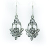 Pendientes filigrana botón charro plata HP157 | 18,13 € | Joyería Flores