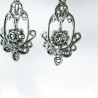 Pendientes filigrana botón charro plata 02-157 | 23,13 € | Joyería Flores