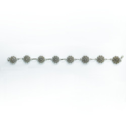 Pulsera botón charro Plata de ley 005D-P8S | 74,88 € | Joyería Flores