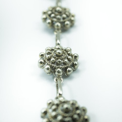 Pulsera botón charro Plata de ley 005D-P8S | 74,88 € | Joyería Flores