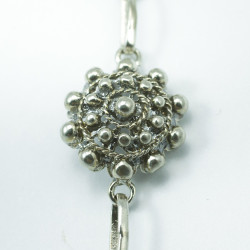 Pulsera botón charro Plata de ley 005D-P8S | 74,88 € | Joyería Flores