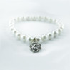 Pulsera Botón Charro Perlas Elástica S1112P | 14,38 € | Joyería Flores