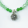 Pulsera Elastica Botón Charro Doble Verde S1157E | 32,44 € | Joyería Flores