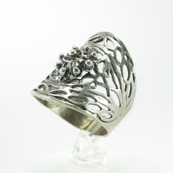 Anillo Filigrana Botón Charro Plata BCSF-81 | 29,88 € | Joyería Flores