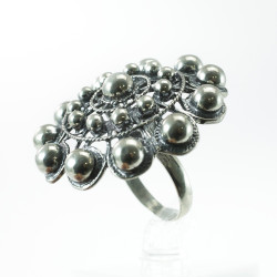 Anillo Botón Charro plata de ley BCST-312 | 61,88 € | Joyería Flores