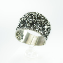 Anillo Filigrana Botón Charro plata BCSF-90 | 39,87 € | Joyería Flores