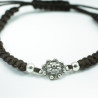Pulsera Botón Charro Macrame Marrón S1217-M | 11,19 € | Joyería Flores