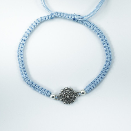 Charro Pulsera Charra de macrame Azul adaptable S1219-A S1219-A BotonCharro Charro Pulsera Charra de macrame Azul adaptable S1219-A S1219-A BotonCharro