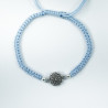 Pulsera Botón Charro Macrame Azul S1219-A | 14,94 € | Joyería Flores