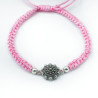 Pulsera Botón Charro macrame Rosa S1219-R | 14,94 € | Joyería Flores
