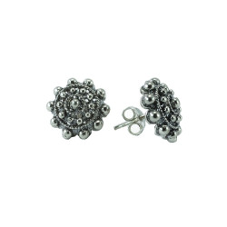 Pendientes Botón Charro Plata de ley 006-D | 16,13 € | Joyería Flores