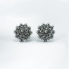 Pendientes Botón Charro Plata de ley 006-D | 16,13 € | Joyería Flores