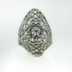 Anillo Filigrana Botón Charro Plata de ley BCSF-74 | 27,38 € | Joyería Flores