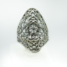 Anillo Filigrana Botón Charro Plata de ley BCSF-74 | 27,38 € | Joyería Flores