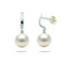 Pendientes Oro Blanco con Perla Cultivada 3598/B | 112,90 € | Joyería Flores