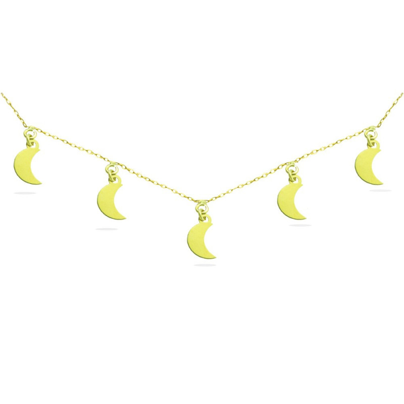 Gargantilla Oro de ley 5 Lunas 4601 | 296,90 € | Joyería Flores